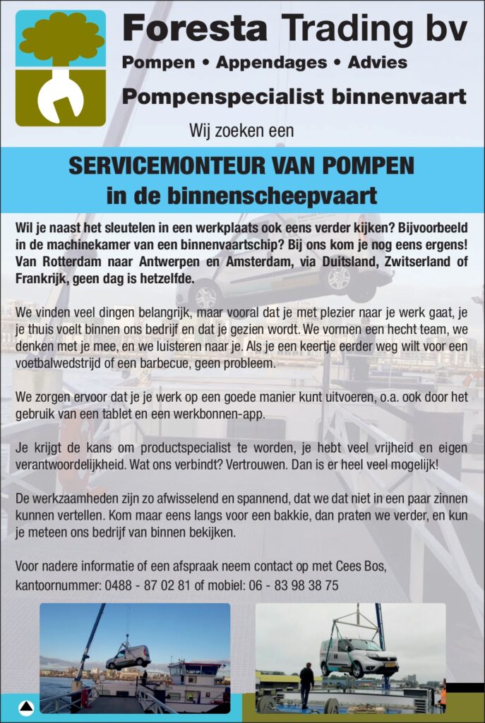 Vacature Foresta Trading Servicemonteur